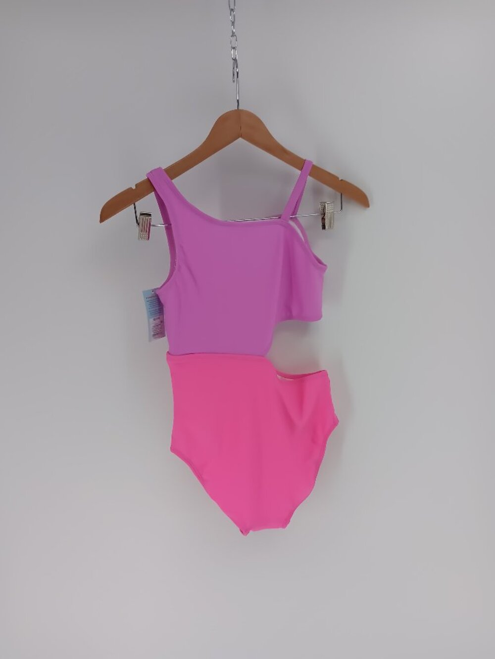 CAT‎ & JACK GIRLS XL (14) SWIM SUIT PINK PURPLE BEACH SUMMER